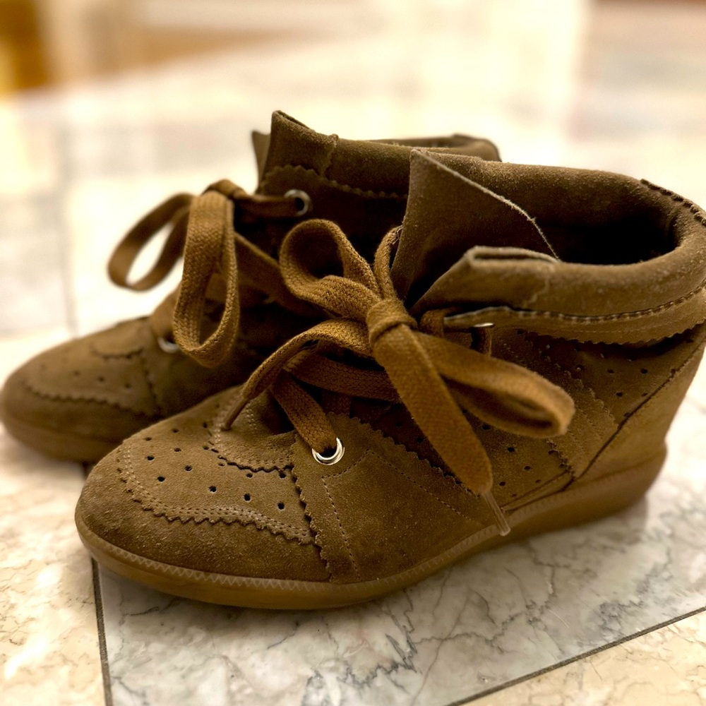 Isabel Marant Green Wedge Sneakers size 38